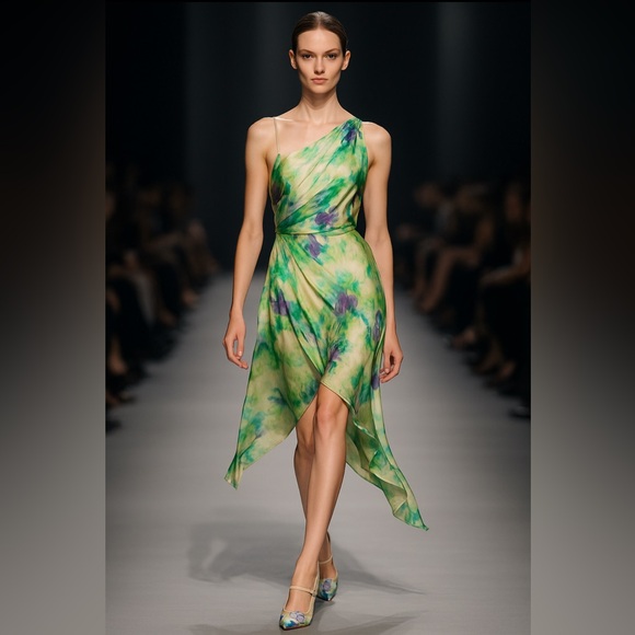 🎉HOST PICK🎉 Vintage Roberto Cavalli Floral Silk Embellished Leather Stilettos - Picture 1 of 8